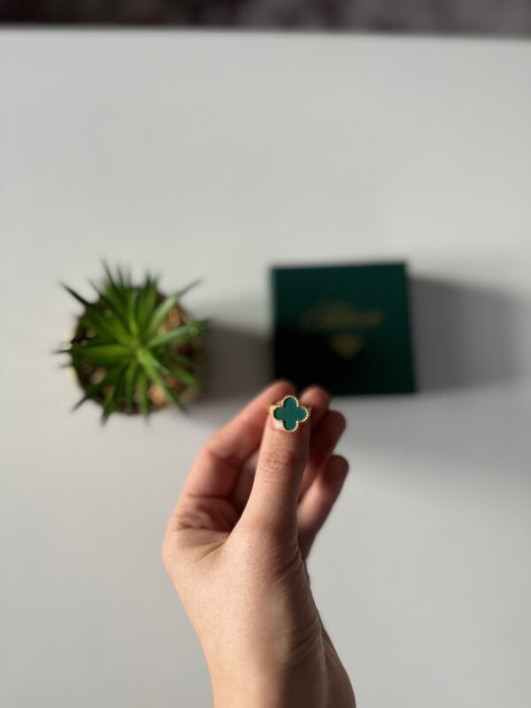 Bague Trèfle Vert – Image 2